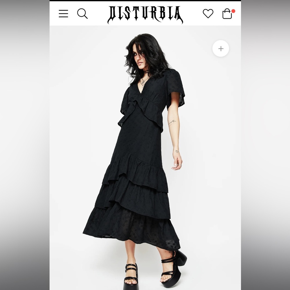 Disturbia Black Maxi Dress